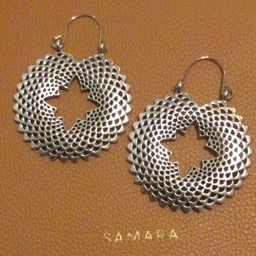 NEW Free People Geo Cut Out Statement Earrings